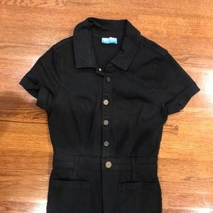 Mumu Blue everhart jumpsuit pitch black, practically new for tough ladies only